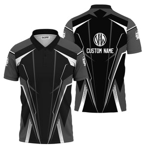 Railspirit Personalized Norfolk and Western Railway Polo Shirt Lightning-Edge Design N&W Train Shirt For Railroad Lovers