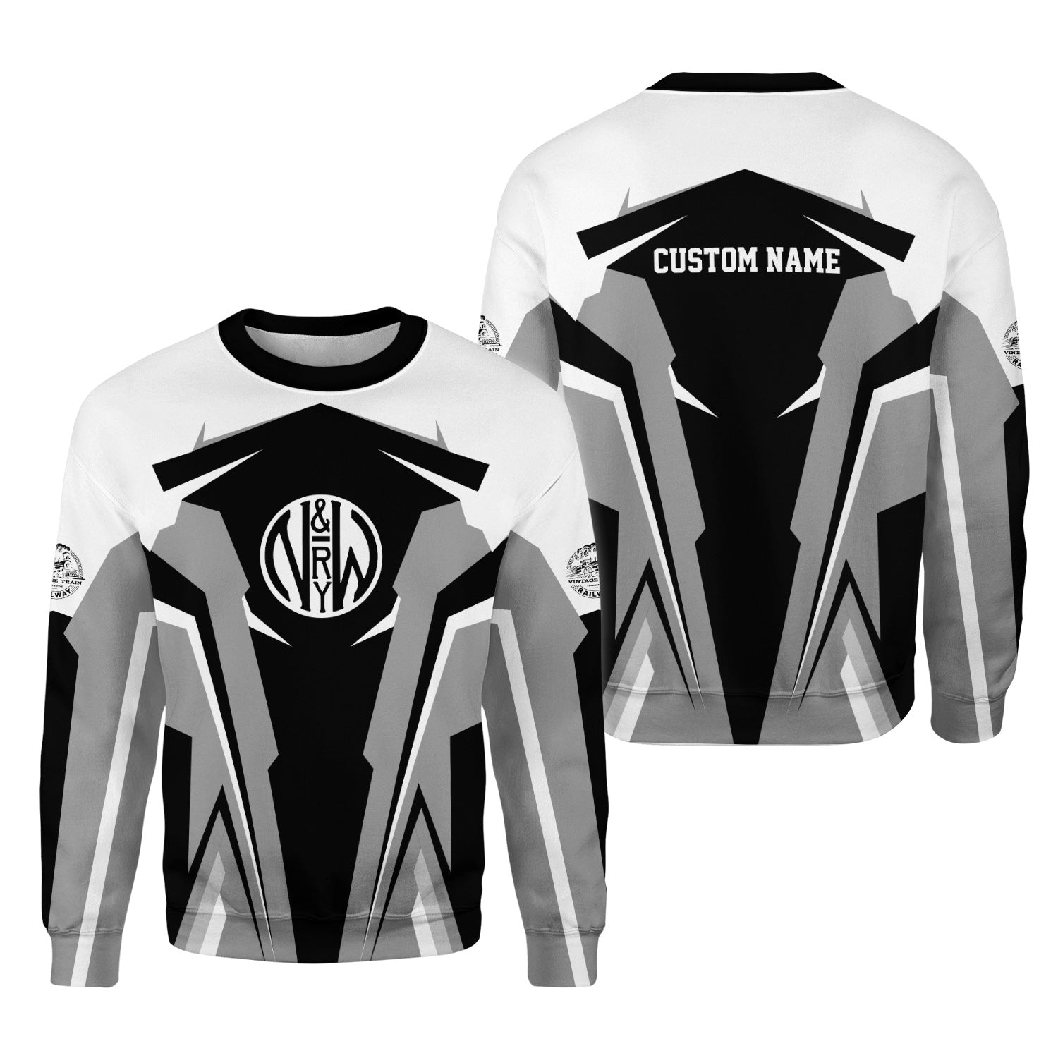 Railspirit Personalized Norfolk and Western Railway Sweatshirt N&W Strong Line Style Train Unisex Shirt All Over Print