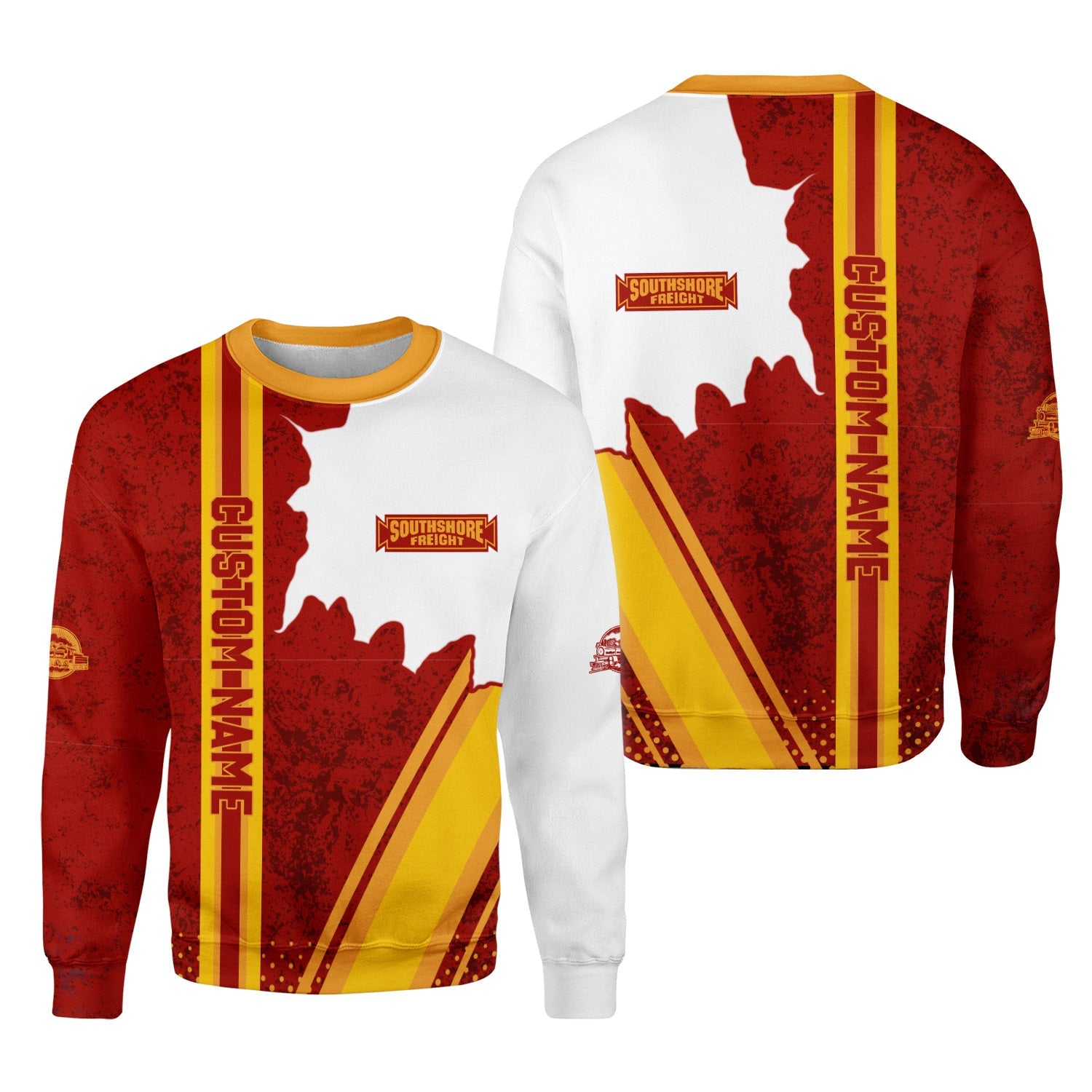 Railspirit Personalized Chicago South Shore and South Bend Railroad Sweatshirt All Over Printed Unisex Shirt