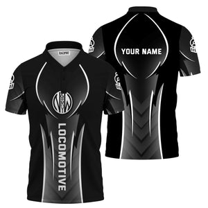 Railspirit Personalized Norfolk and Western Railway Polo Shirt Striking Line Style N&W Train Shirt For Locomotive Lovers