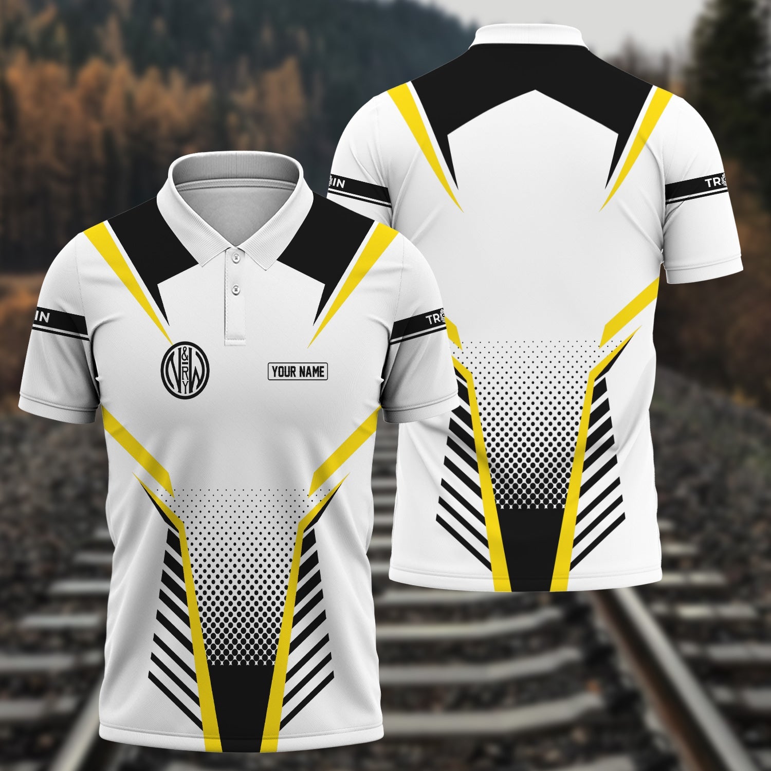 Railspirit Personalized Norfolk and Western Railway Polo Shirt Unisex N&W Train Shirt All Over Print