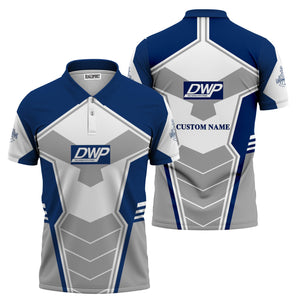 Railspirit Personalized Duluth, Winnipeg and Pacific Railway Polo Shirt Engine-Inspired Style Train Shirt for Railroad Fanatic