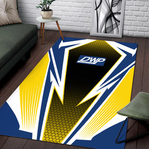 Railspirit Duluth, Winnipeg and Pacific Railway Area Rug Lightning Graphic Style Rug Gift Idea For Train Lover