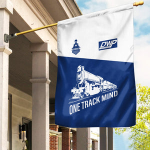 Railspirit Personalized Duluth, Winnipeg and Pacific Railway Garden Flag One Track Mind Flag Gift Idea For Train Lover