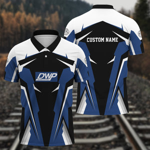 Railspirit Personalized Duluth, Winnipeg and Pacific Railway Polo Shirt Strong Line Style Train Unisex Shirt All Over Print