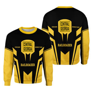 Railspirit Personalized Central of Georgia Railway Sweatshirt Custom Year Railroader Shirt Gift Idea For Train Lover