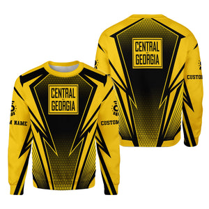 Railspirit Personalized Central of Georgia Railway Sweatshirt Lightning Graphic Style Shirt Gift Idea For Train Lover