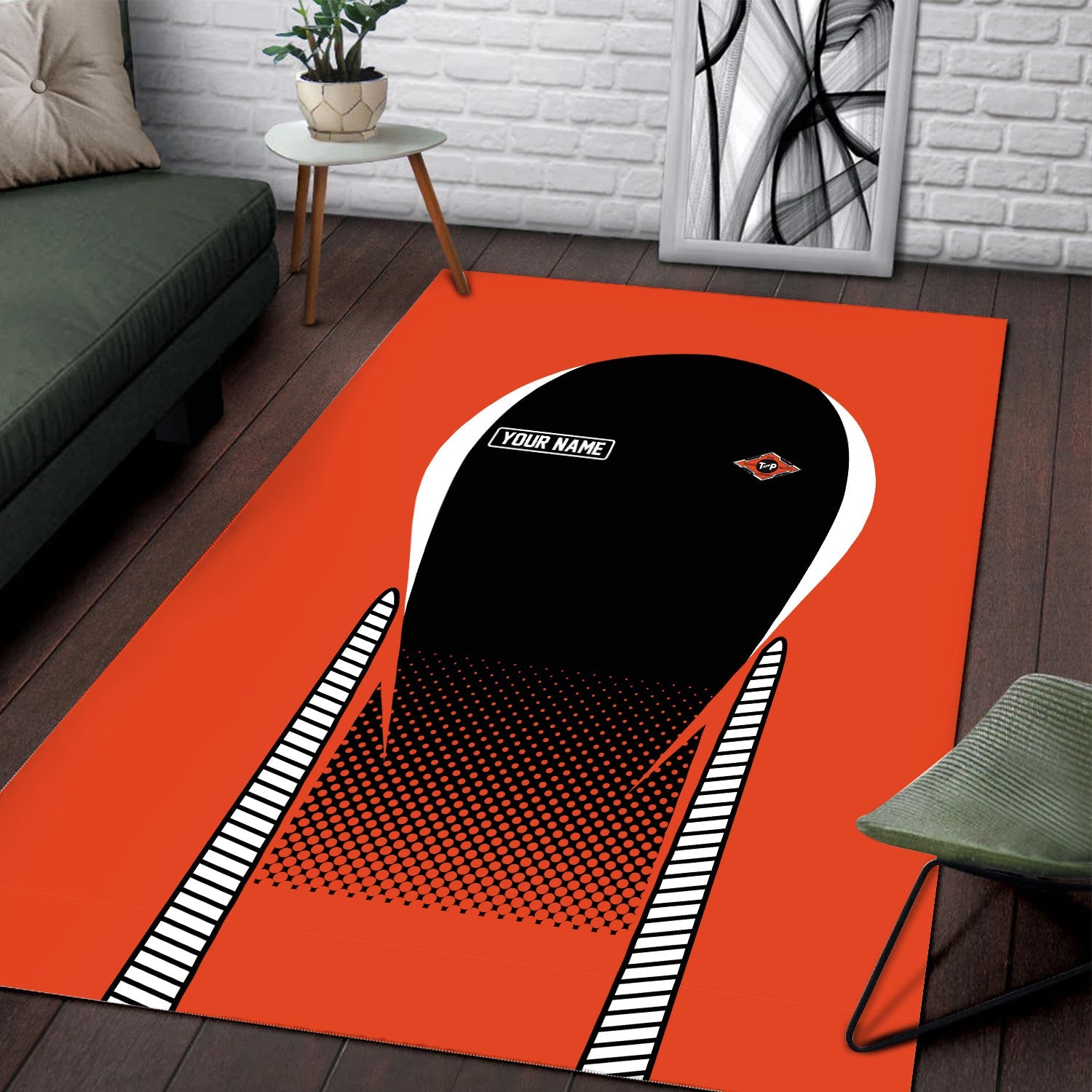 Railspirit Personalized Texas and Pacific Railway Area Rug All Over Printed Rug