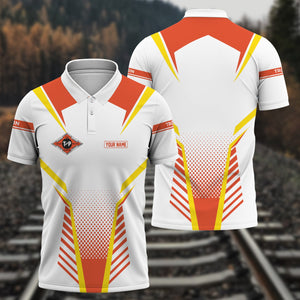 Railspirit Personalized Texas and Pacific Railway Polo Shirt Unisex Train Shirt All Over Print