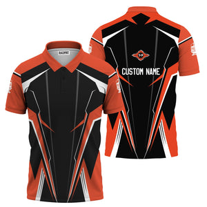 Railspirit Personalized Texas and Pacific Railway Polo Shirt Lightning-Edge Design Train Shirt For Railroad Lovers