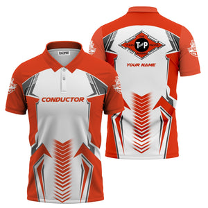 Railspirit Personalized Texas and Pacific Railway Polo Shirt Standout Style with Custom Position Train Shirt