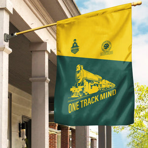 Railspirit Personalized Southern Railway U.S Garden Flag One Track Mind SOU Flag Gift Idea For Train Lover