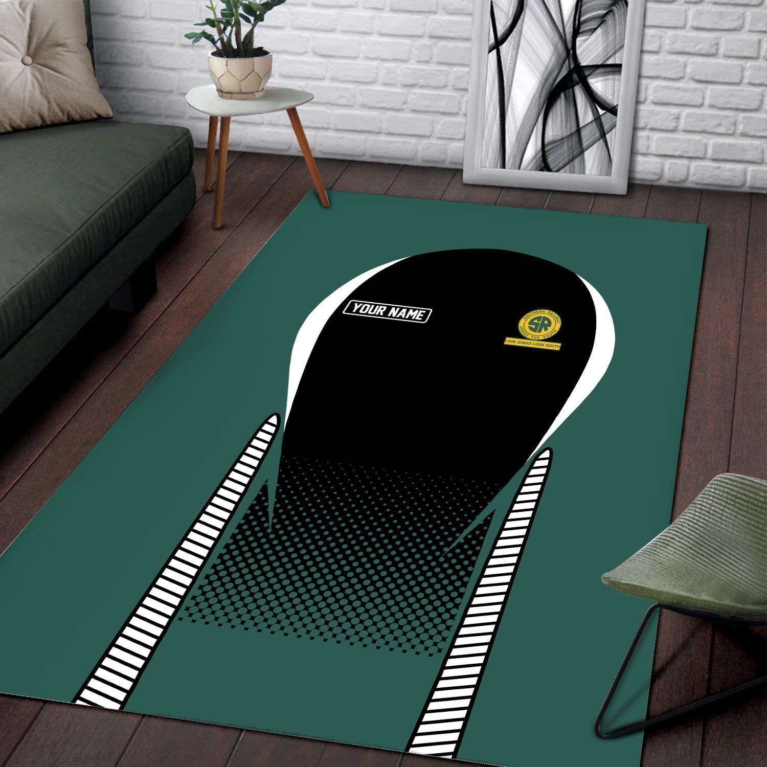 Railspirit Personalized Southern Railway U.S Area Rug SOU All Over Printed Rug