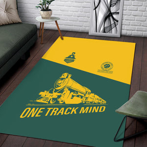 Railspirit Personalized Southern Railway U.S Area Rug One Track Mind SOU Train Rug Gift Idea For Train Lover