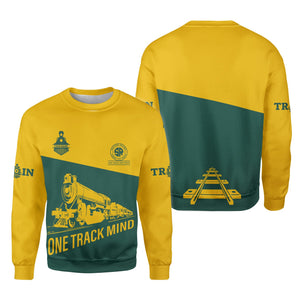 Railspirit Personalized Southern Railway U.S Sweatshirt One Track Mind SOU Train Sweater Gift Idea For Train Lover