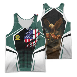 Railspirit Personalized Southern Railway U.S Men Tank Top American Eagle Vintage Train SOU Shirt