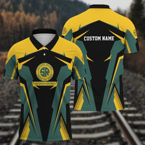 Railspirit Personalized Southern Railway U.S Polo Shirt SOUStrong Line Style Train Unisex Shirt All Over Print