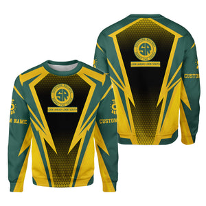 Railspirit Personalized Southern Railway U.S Sweatshirt Lightning Graphic Style SOU Shirt Gift Idea For Train Lover