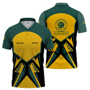 Railspirit Personalized Southern Railway U.S Polo Shirt Vibriant Style with Custom Position SOU Train Shirt