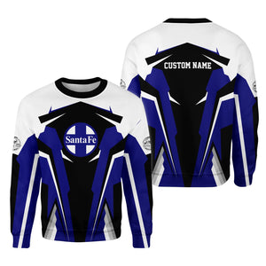 Railspirit Personalized Santa Fe Railway Sweatshirt Atchison, Topeka and Santa Fe Railway Strong Line Style Train Unisex Shirt All Over Print