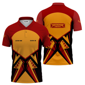 Railspirit Personalized Chicago South Shore and South Bend Railroad Polo Shirt Vibriant Style with Custom Position Train Shirt