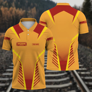 Railspirit Personalized Chicago South Shore and South Bend Railroad Polo Shirt Unisex Train Shirt All Over Print