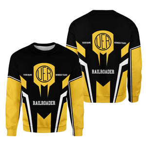 Railspirit Personalized Union Electric Railway Sweatshirt Custom Year Railroader Shirt Gift Idea For Train Lover