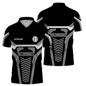 Railspirit Personalized Union Electric Railway Polo Shirt Track-Inspired with Custom Job Position Train Shirt