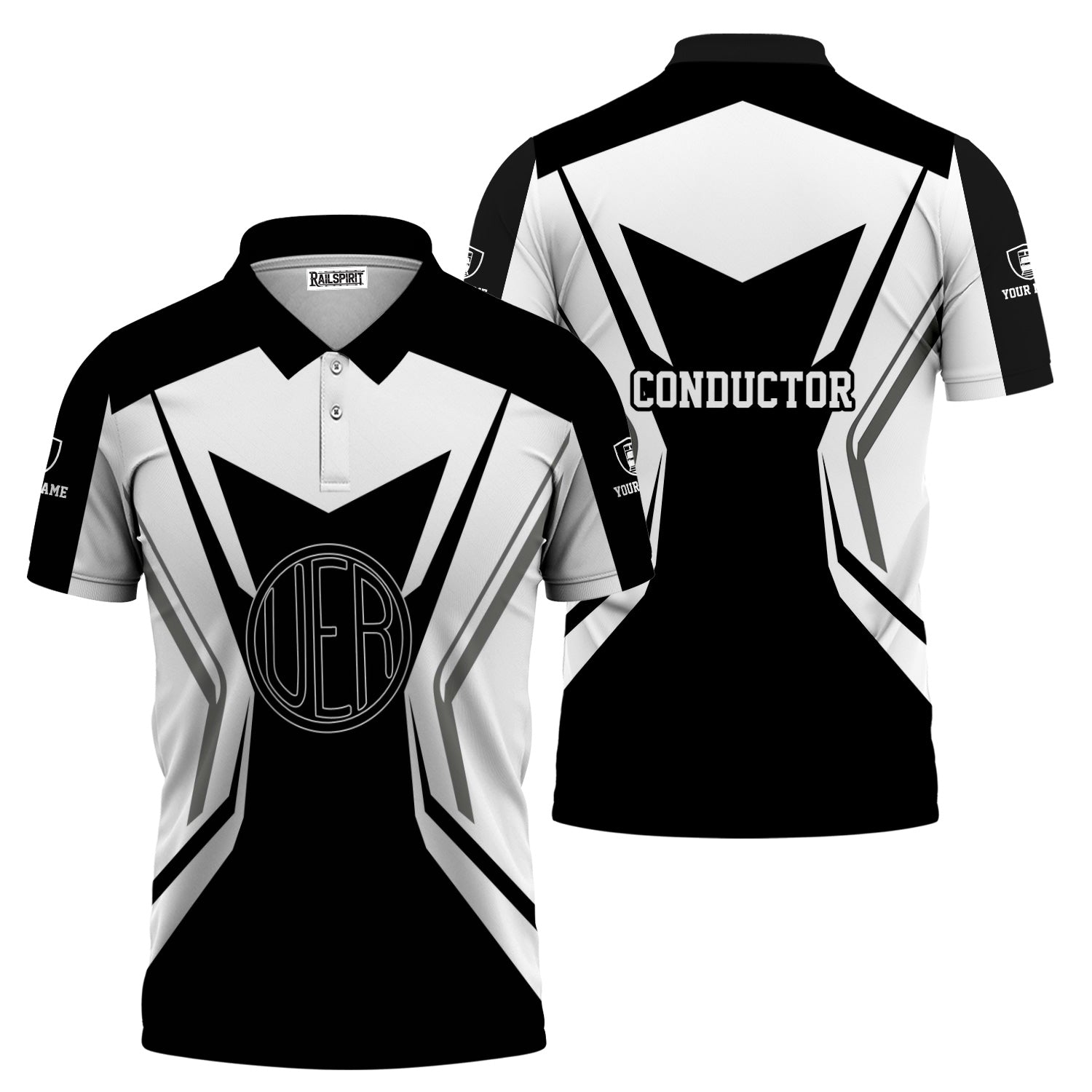 Railspirit Personalized Union Electric Railway Polo Shirt Unique Style with Custom Job Train Shirt