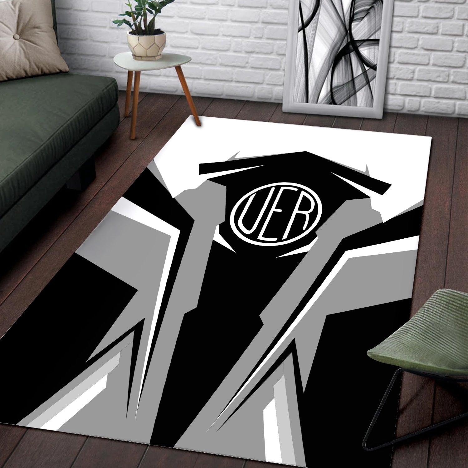 Railspirit Personalized Union Electric Railway Area Rug Strong Line Style  Train Area Rug Gift Idea For Train Lover