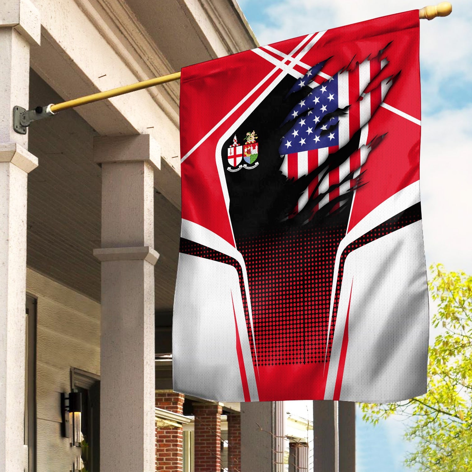 Railspirit Personalized Great Western Railway Garden Flag American Vintage All Over Printed Flag