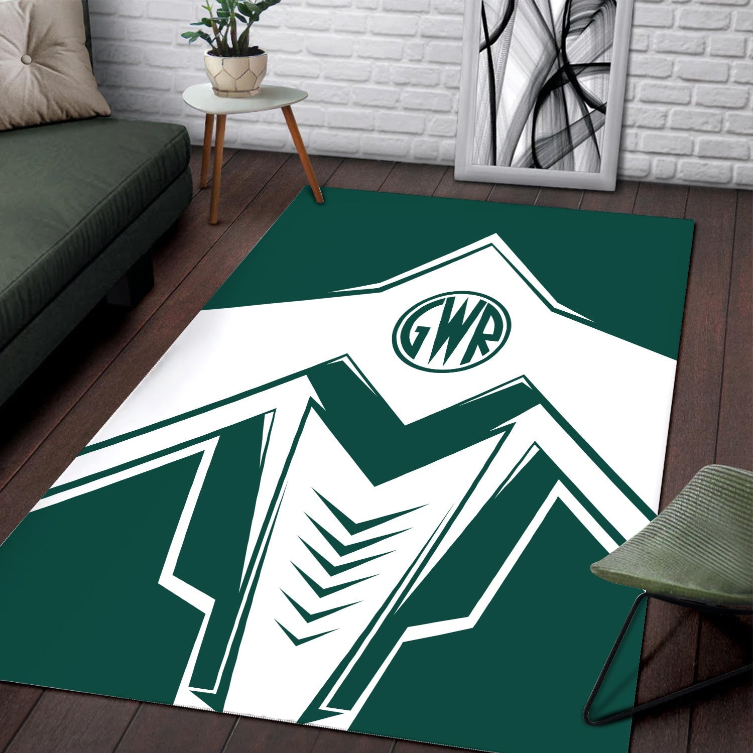 Railspirit Great Western Railway Area Rug Railway Trainspotter Style Rug Gift Idea For Foamers