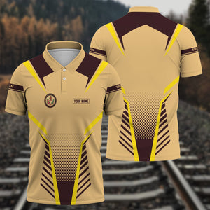 Railspirit Personalized London, Midland and Scottish Railway Polo Shirt Unisex Train Shirt All Over Print