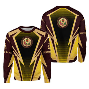 Railspirit Personalized London, Midland and Scottish Railway Sweatshirt Lightning Graphic Style Shirt Gift Idea For Train Lover