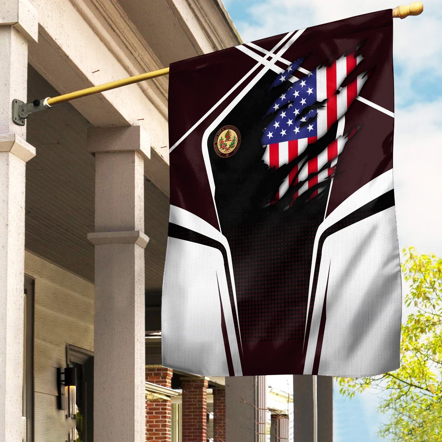 Railspirit Personalized London, Midland and Scottish Railway Garden Flag American Vintage All Over Printed Flag