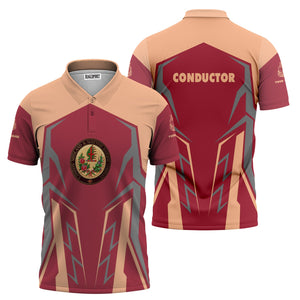 Railspirit Personalized London, Midland and Scottish Railway Polo Shirt Futuristic Design with Custom Job Train Shirt