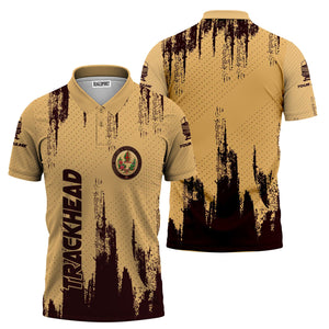 Railspirit Personalized London, Midland and Scottish Railway Polo Shirt Paint Impact Design Train Shirt for Trackhead