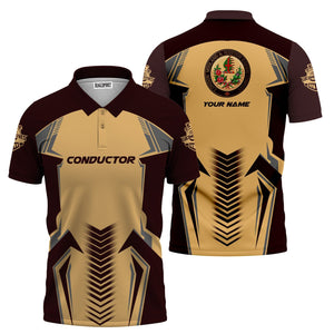 Railspirit Personalized London, Midland and Scottish Railway Polo Shirt Standout Style with Custom Position Train Shirt