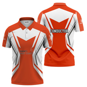 Railspirit Personalized Avanti West Coast Polo Shirt Unique Style with Custom Job Train Shirt