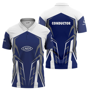 Railspirit Personalized London and North Eastern Railway Polo Shirt Futuristic Design with Custom Job Train Shirt