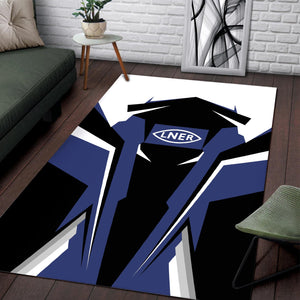 Railspirit Personalized London and North Eastern Railway Area Rug Strong Line Style  Train Area Rug Gift Idea For Train Lover