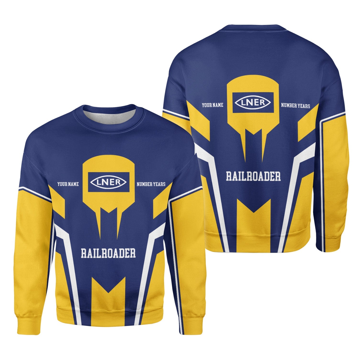 Railspirit Personalized London and North Eastern Railway Sweatshirt Custom Year Railroader Shirt Gift Idea For Train Lover