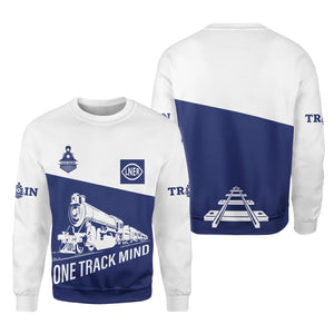 Railspirit Personalized London and North Eastern Railway Sweatshirt One Track Mind Train Sweater Gift Idea For Train Lover
