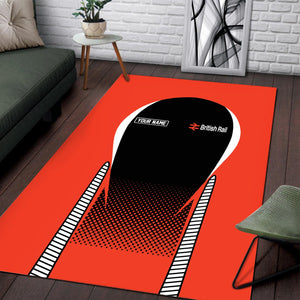 Railspirit Personalized Bristish Railway Area Rug All Over Printed Rug