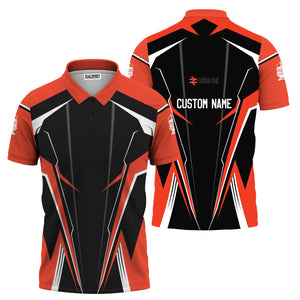 Railspirit Personalized British Railway Polo Shirt Lightning-Edge Design Train Shirt For Railroad Lovers