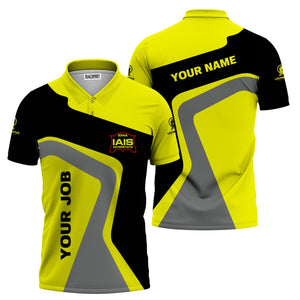 Railspirit Personalized Iowa Interstate Railroad Polo Shirt Unique Design with Custom Job Position IAIS Train Shirt