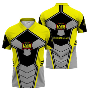 Railspirit Personalized Iowa Interstate Railroad Polo Shirt Engine-Inspired Style IAIS Train Shirt for Railroad Fanatic