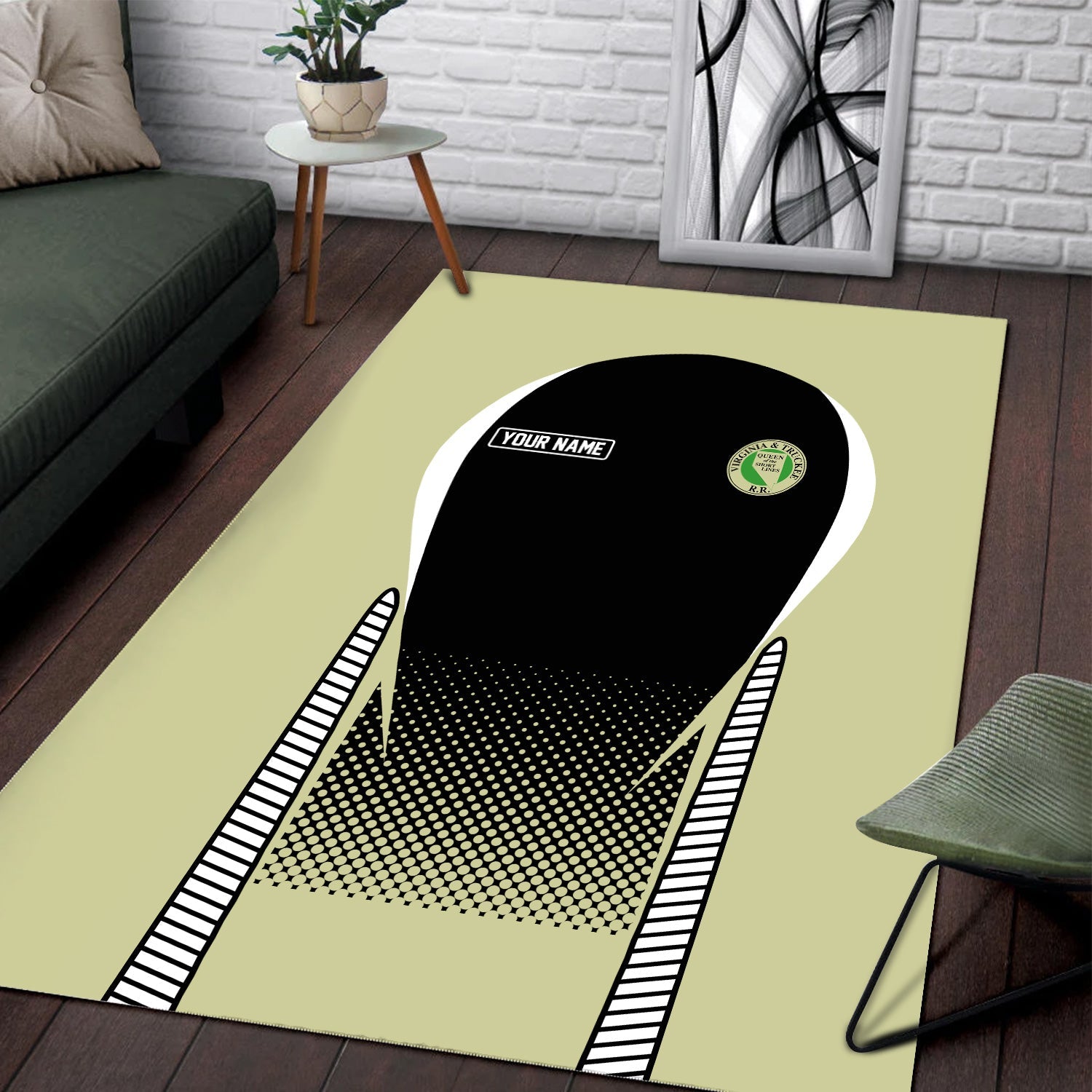 Railspirit Personalized Virginia & Truckee Railroad Area Rug All Over Printed Rug