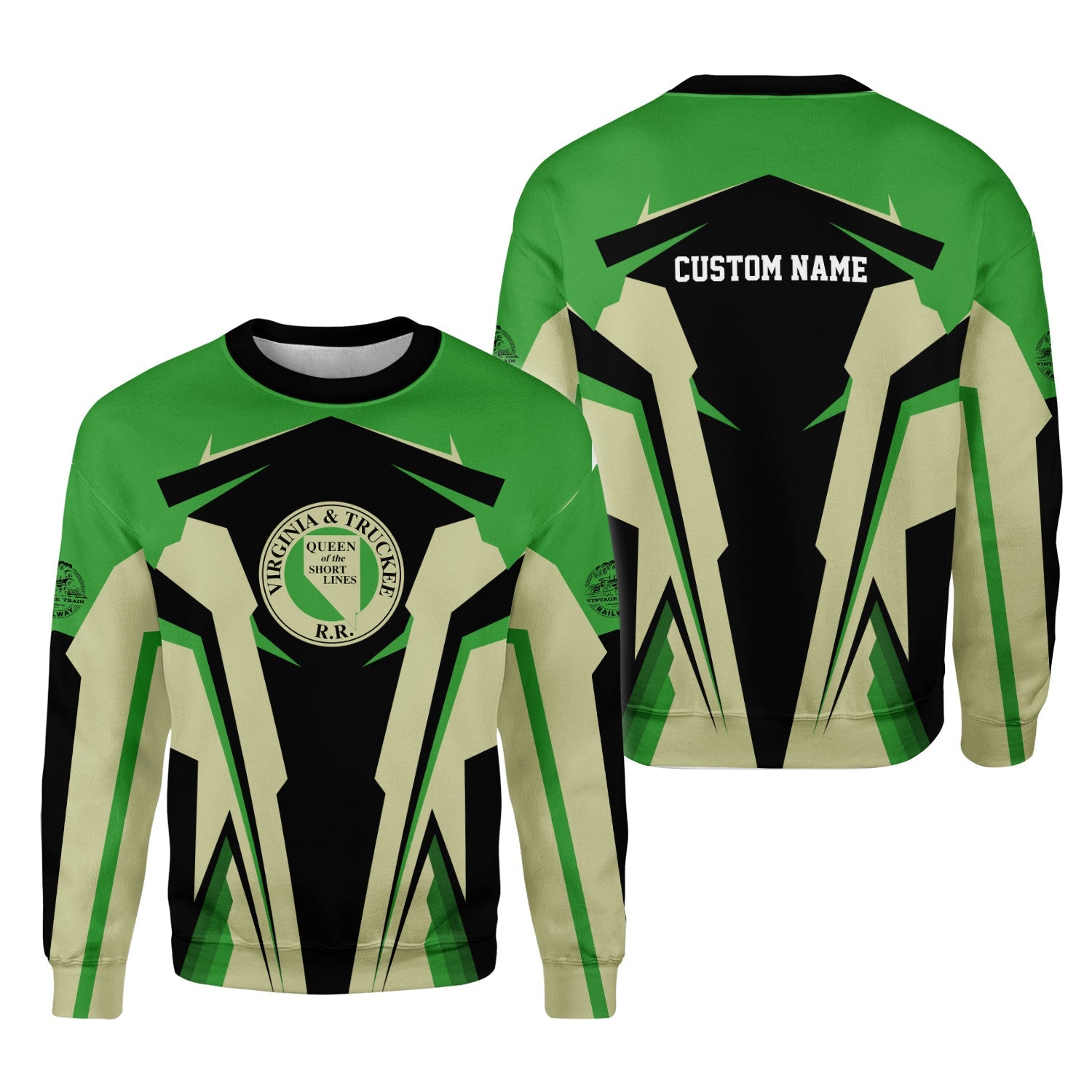 Railspirit Personalized Virginia & Truckee Railroad Sweatshirt Strong Line Style Train Unisex Shirt All Over Print