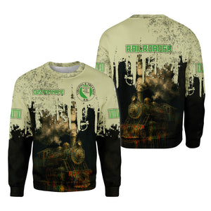 Railspirit Personalized Virginia & Truckee Railroad Sweatshirt Vintage Train Art Style Shirt For Locomotive Fans